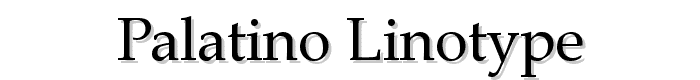 Palatino Linotype font